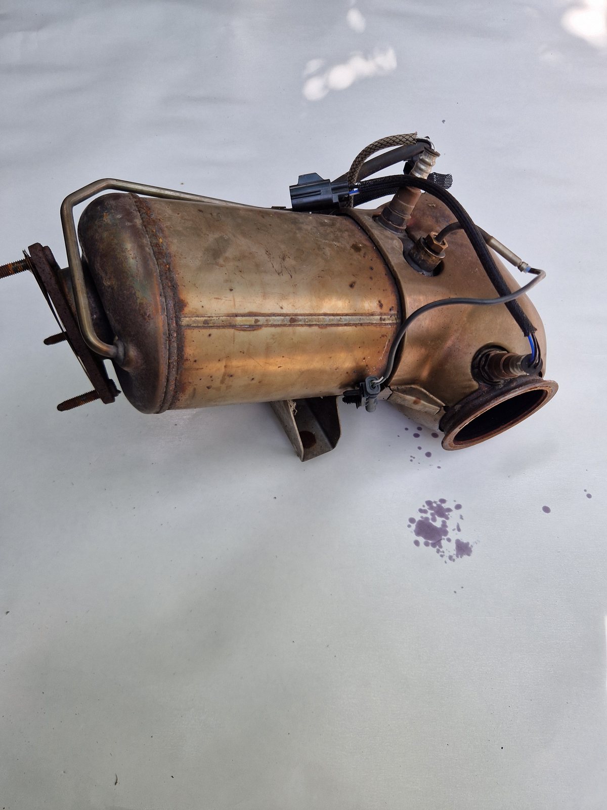 Catalytic converter with particulate filter and sensors